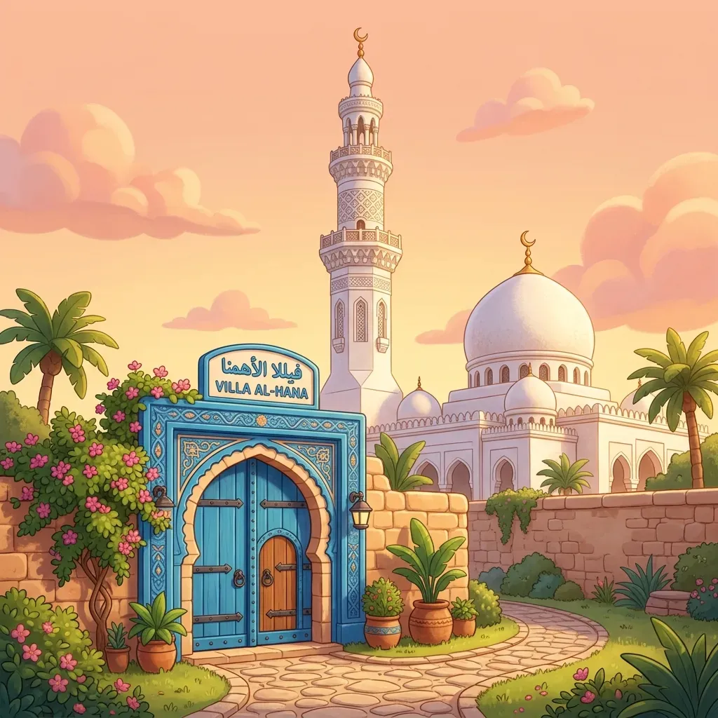 الباب الأزرق المقابل للمسجد الكبير